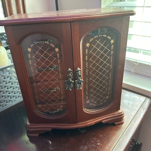 Antique jewelry wardrobe Jewelry Organizers